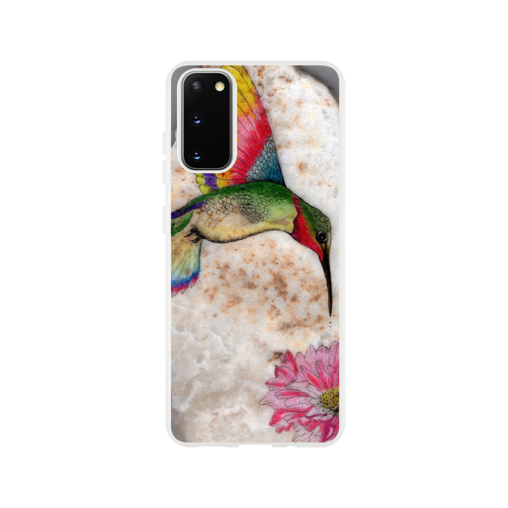 Hummingbird and flower Flexi case