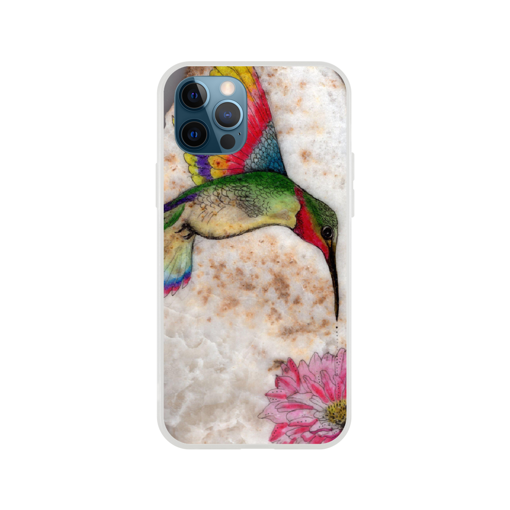 Hummingbird and flower Flexi case