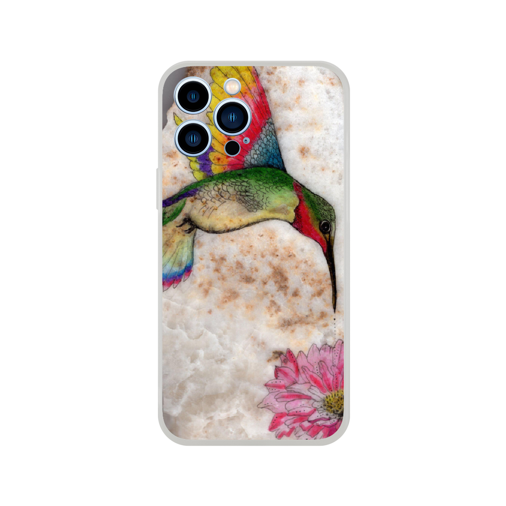 Hummingbird and flower Flexi case