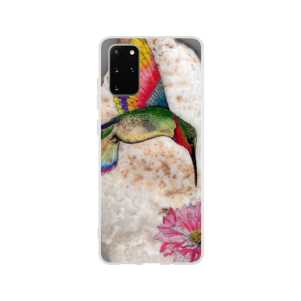 Hummingbird and flower Flexi case