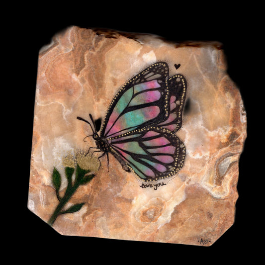 Butterfly Stone Art | Original art by Amy Baffa