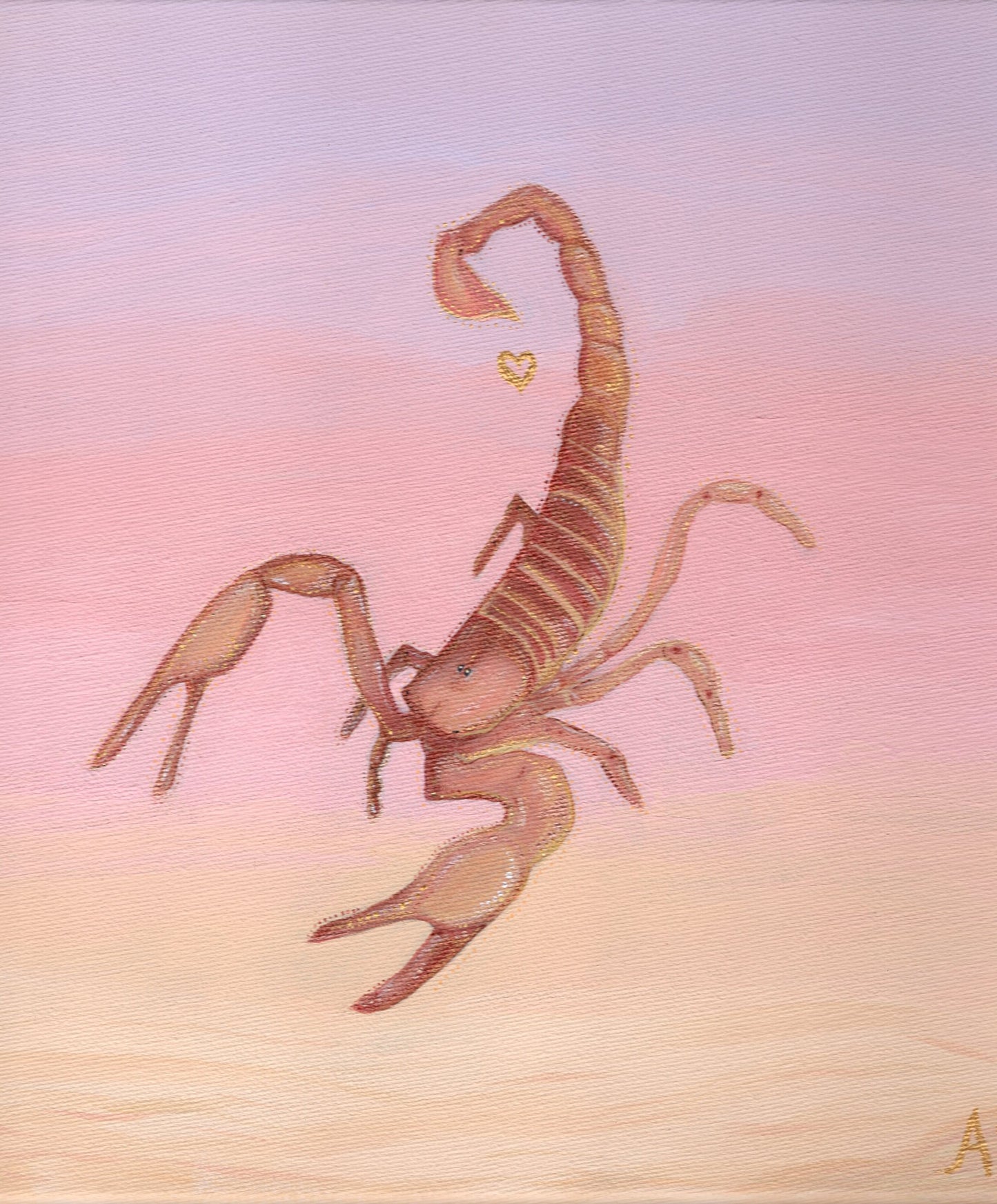 Scorpion Sunset - Original Art by Amy Baffa Acrylic on Canvas