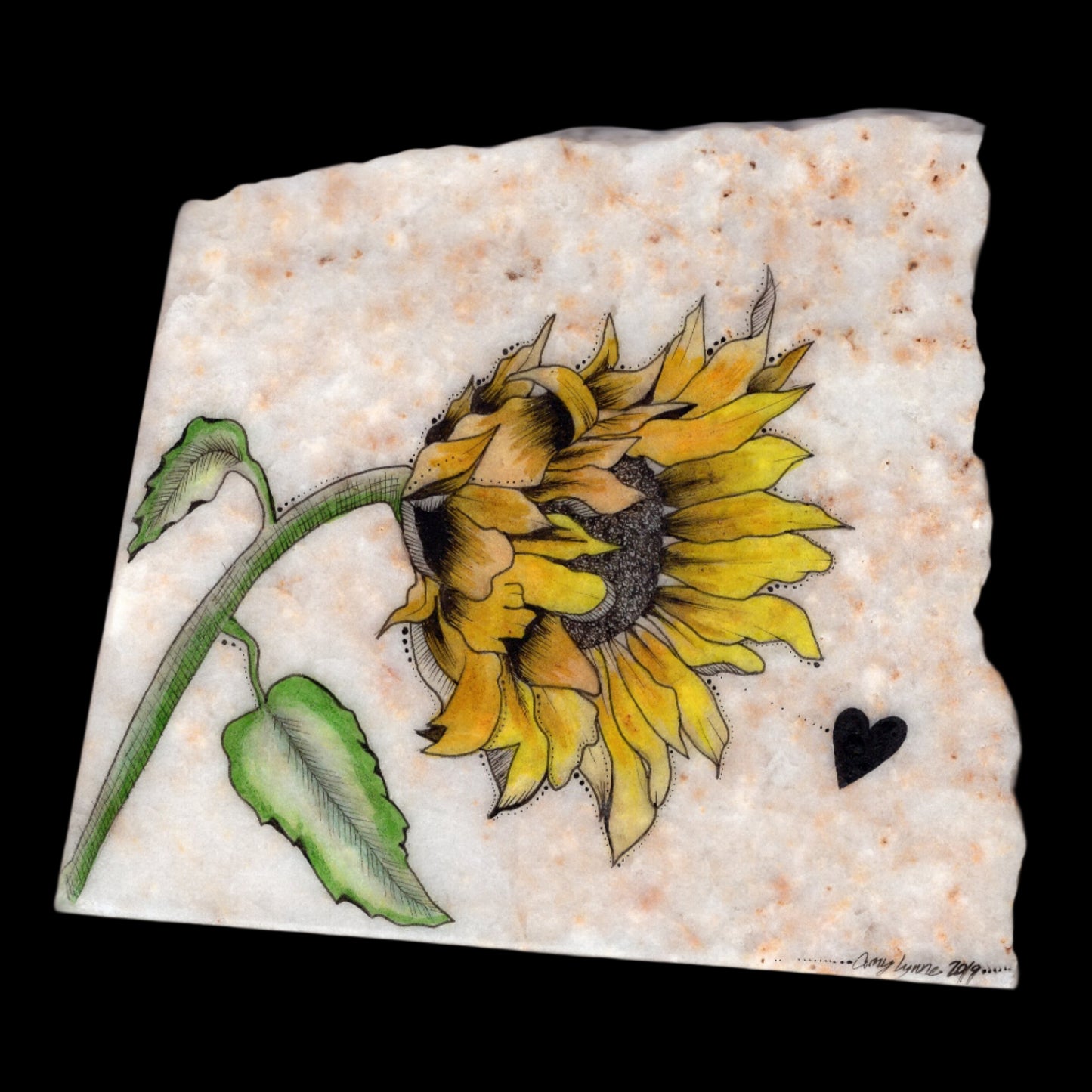 Sunflower on Stone