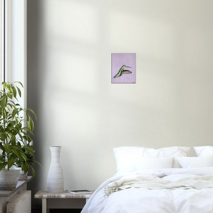 Hummingbird Art - Original Art by Amy Baffa 8" by 10" Canvas Print
