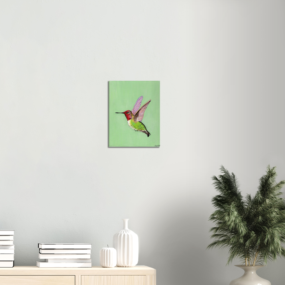 Hummingbird Canvas Print - Original Artwork by Amy Baffa
