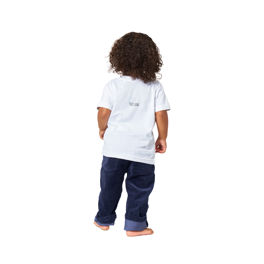 Adorable Sunflower on stone Classic Baby Crewneck T-shirt