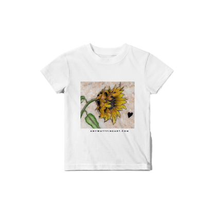 Adorable Sunflower on stone Classic Baby Crewneck T-shirt
