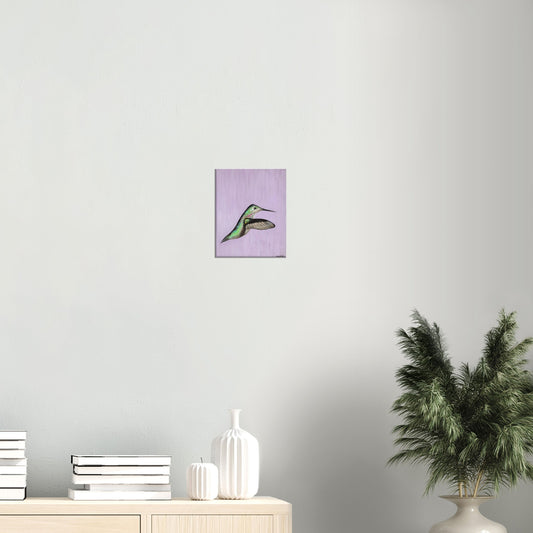 Hummingbird Art - Original Art by Amy Baffa 8" by 10" Canvas Print