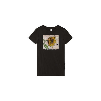 Sunflower on Stone - Premium Womens Crewneck T-shirt