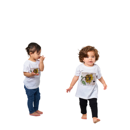 Adorable Sunflower on stone Classic Baby Crewneck T-shirt